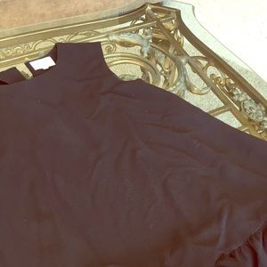 Black dress Madison Marcus sleeveless with ruffles